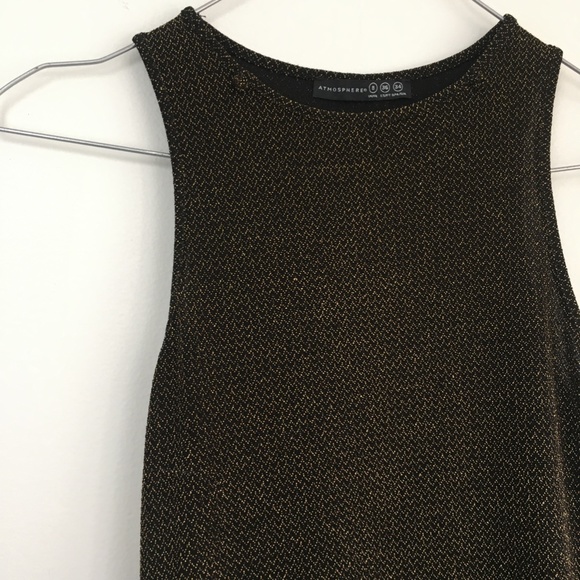 Atmosphere Dress in Black with Gold Threads - Picture 12 of 14